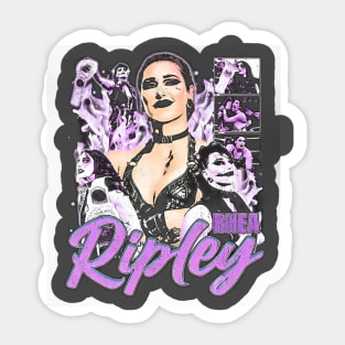 Rhea Ripley Collage Sticker